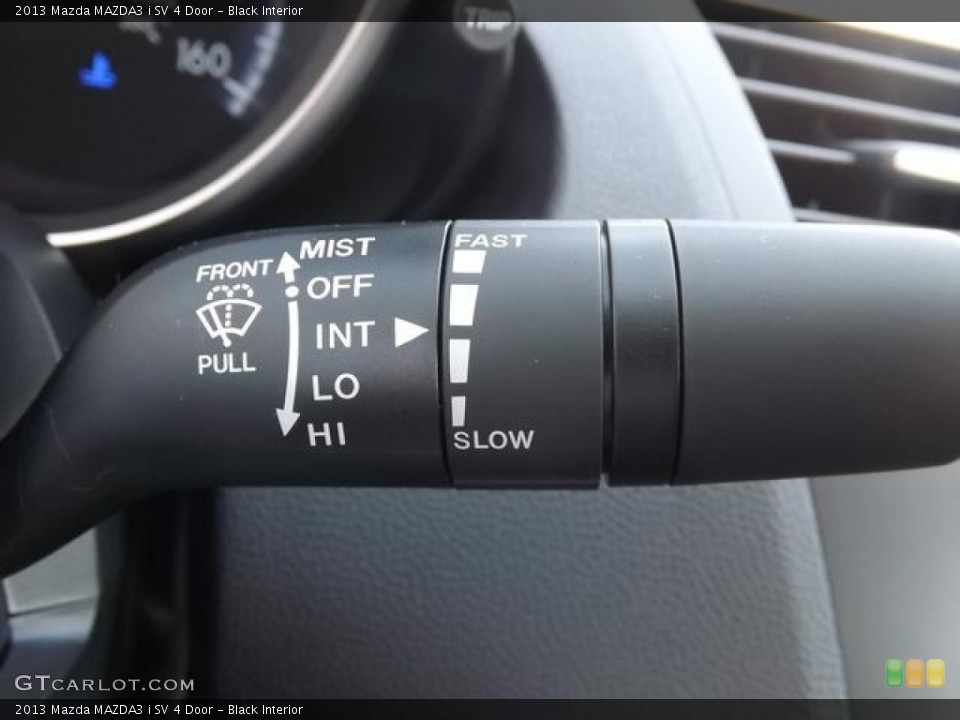 Black Interior Controls for the 2013 Mazda MAZDA3 i SV 4 Door #80292482