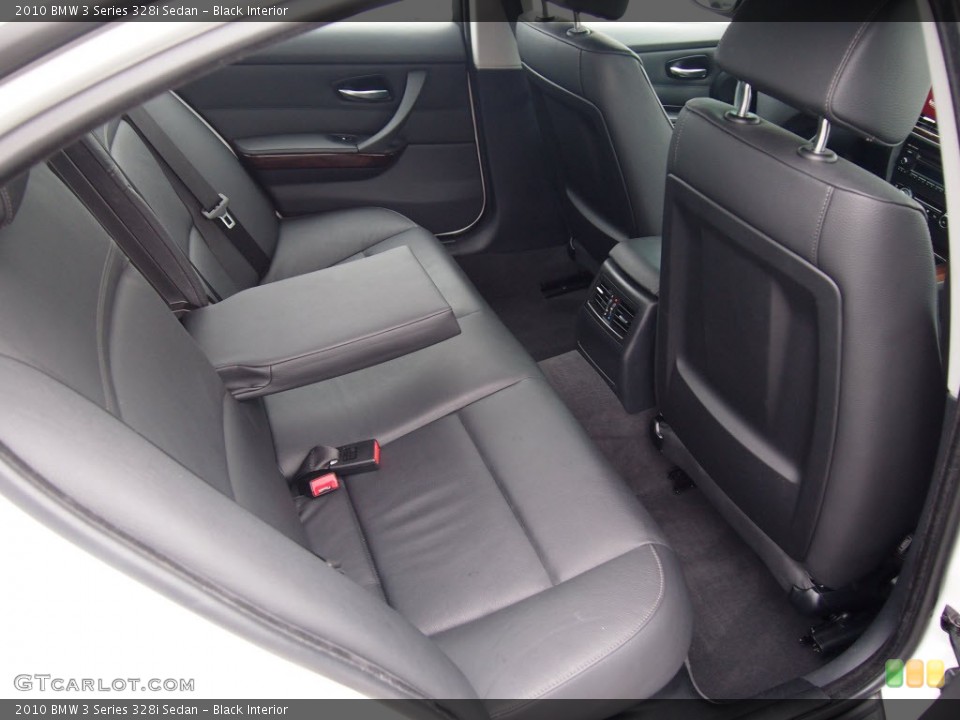 Black Interior Rear Seat for the 2010 BMW 3 Series 328i Sedan #80292897