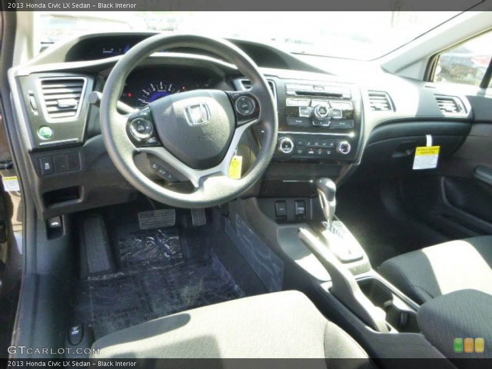 Black Interior Dashboard for the 2013 Honda Civic LX Sedan #80293052