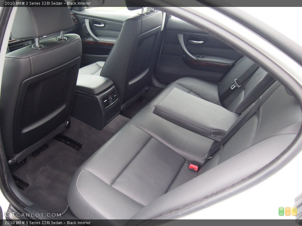 Black Interior Rear Seat for the 2010 BMW 3 Series 328i Sedan #80293064