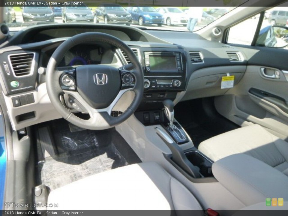 Gray Interior Dashboard for the 2013 Honda Civic EX-L Sedan #80293471