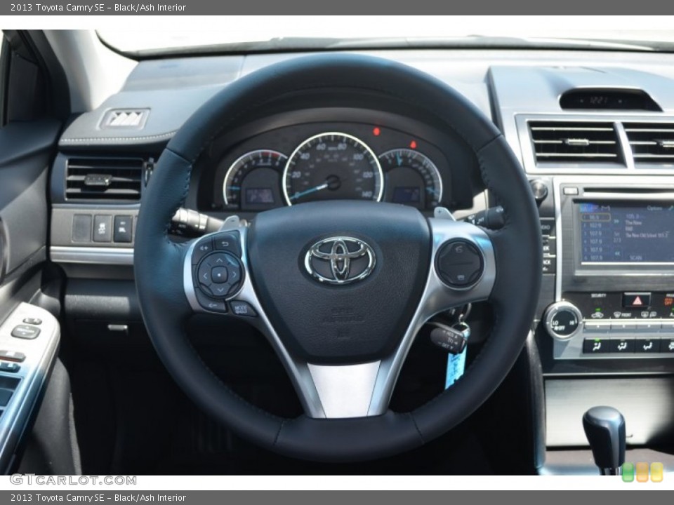 Black/Ash Interior Steering Wheel for the 2013 Toyota Camry SE #80294437