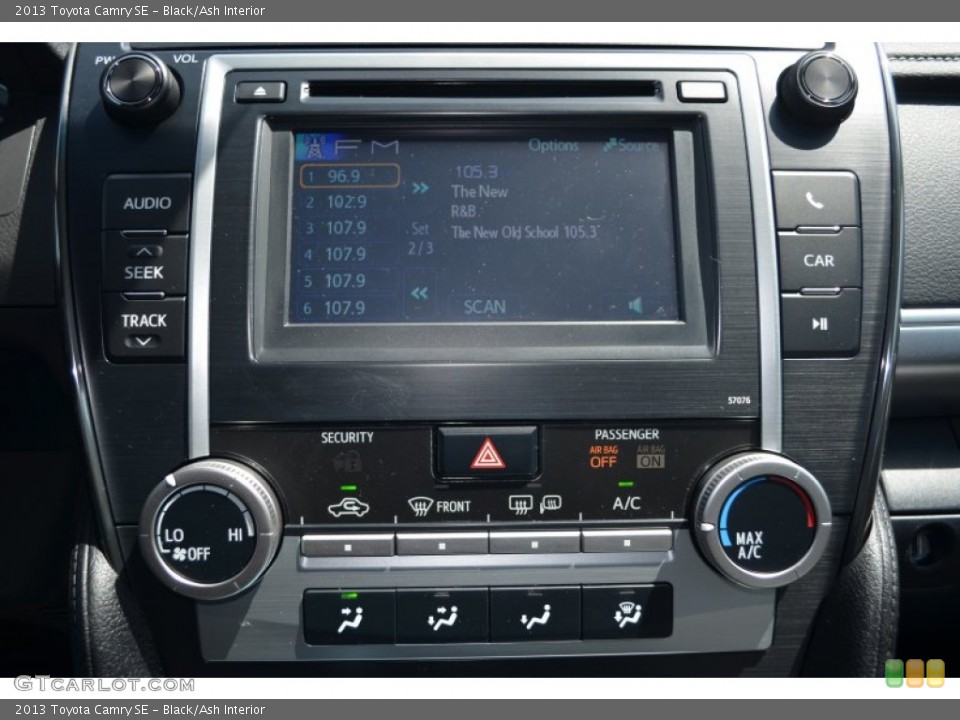 Black/Ash Interior Controls for the 2013 Toyota Camry SE #80294477