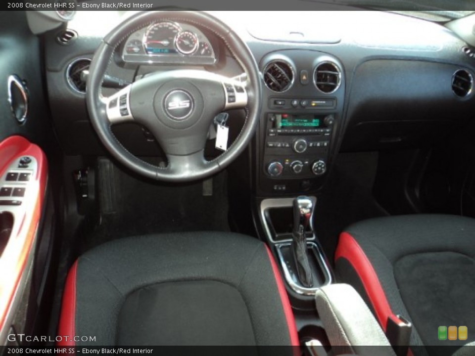 Ebony Black/Red Interior Dashboard for the 2008 Chevrolet HHR SS #80296155