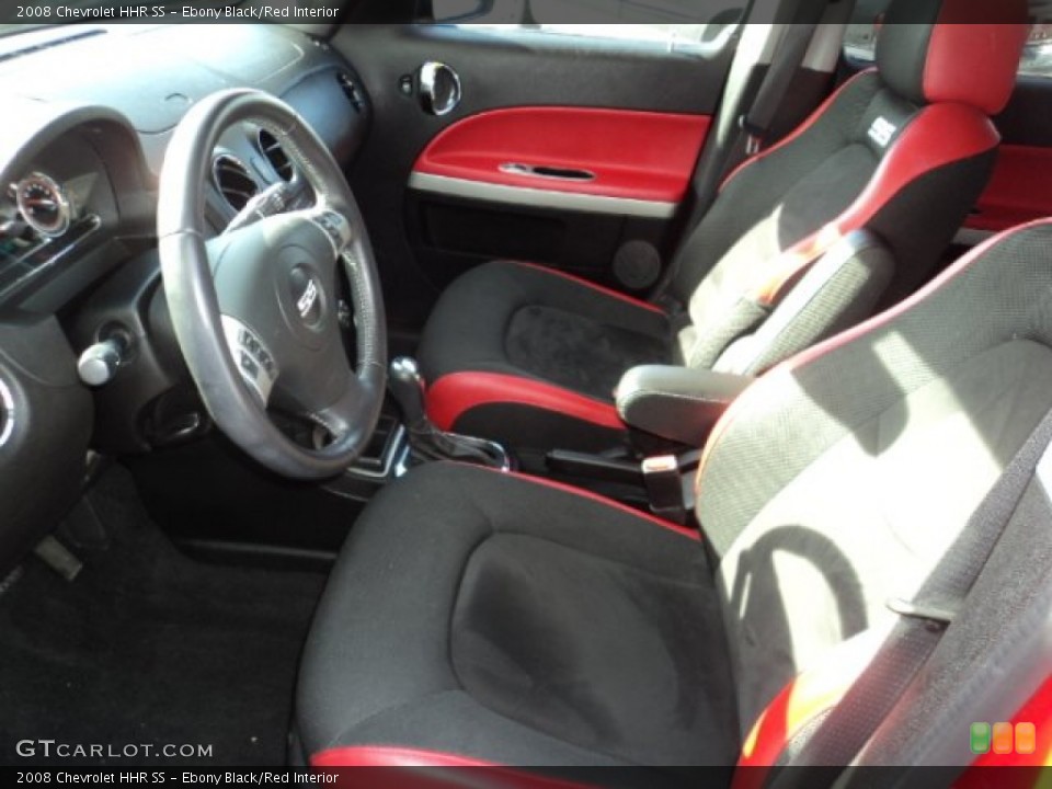 Ebony Black/Red Interior Photo for the 2008 Chevrolet HHR SS #80296175