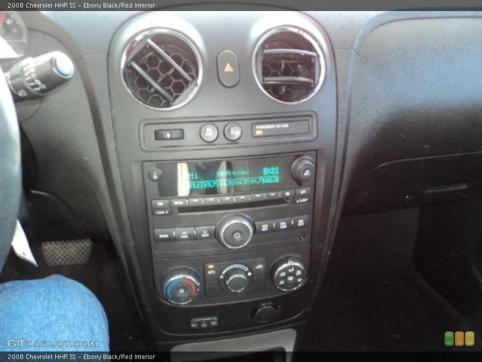 Ebony Black/Red Interior Controls for the 2008 Chevrolet HHR SS #80296193