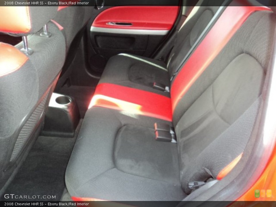 Ebony Black/Red Interior Rear Seat for the 2008 Chevrolet HHR SS #80296226