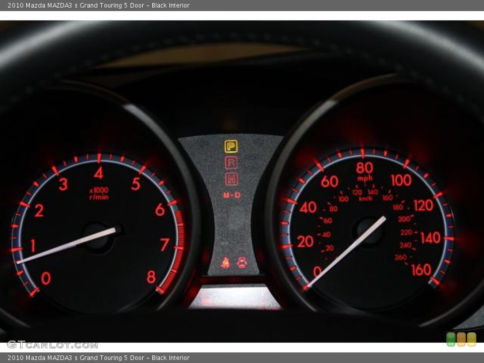 Black Interior Gauges for the 2010 Mazda MAZDA3 s Grand Touring 5 Door #80296509