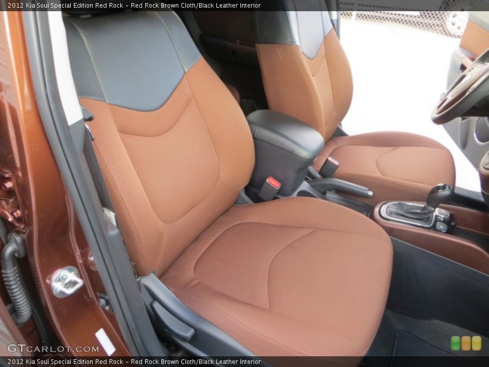 Red Rock Brown Cloth/Black Leather Interior Photo for the 2012 Kia Soul Special Edition Red Rock #80299166