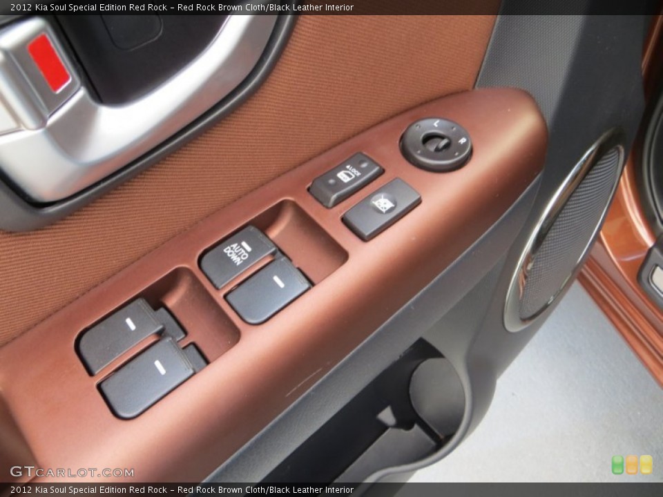 Red Rock Brown Cloth/Black Leather Interior Controls for the 2012 Kia Soul Special Edition Red Rock #80299305