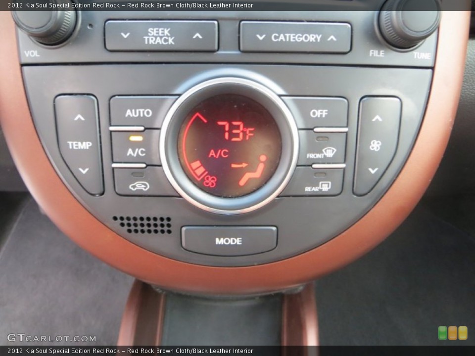 Red Rock Brown Cloth/Black Leather Interior Controls for the 2012 Kia Soul Special Edition Red Rock #80299436