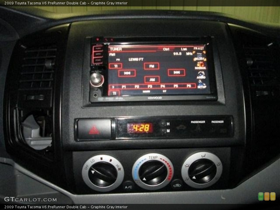 Graphite Gray Interior Controls for the 2009 Toyota Tacoma V6 PreRunner Double Cab #80299463