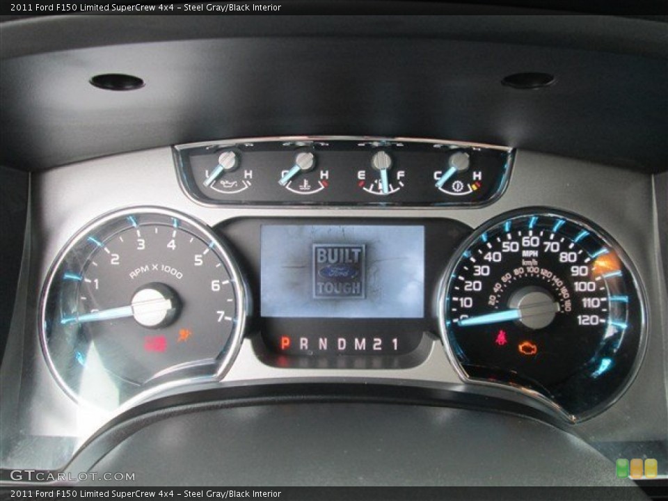 Steel Gray/Black Interior Gauges for the 2011 Ford F150 Limited SuperCrew 4x4 #80299889