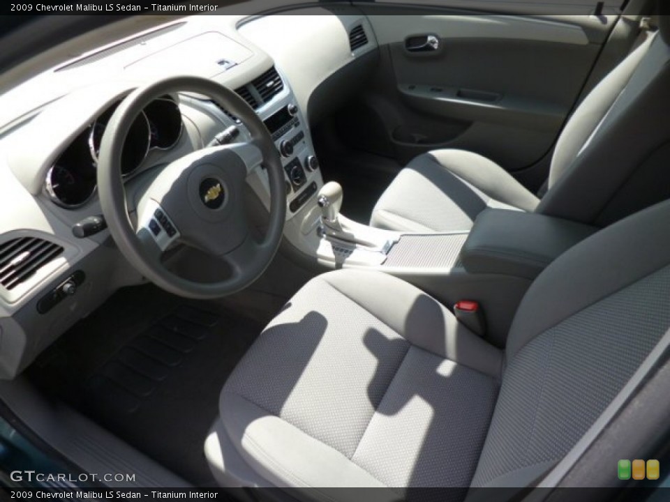 Titanium Interior Prime Interior for the 2009 Chevrolet Malibu LS Sedan #80300235