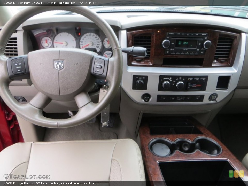 Khaki Interior Dashboard for the 2008 Dodge Ram 2500 Laramie Mega Cab 4x4 #80301035