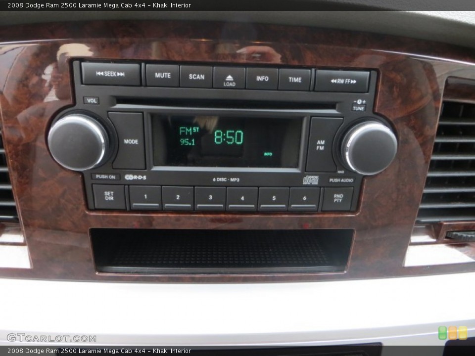 Khaki Interior Audio System for the 2008 Dodge Ram 2500 Laramie Mega Cab 4x4 #80301076