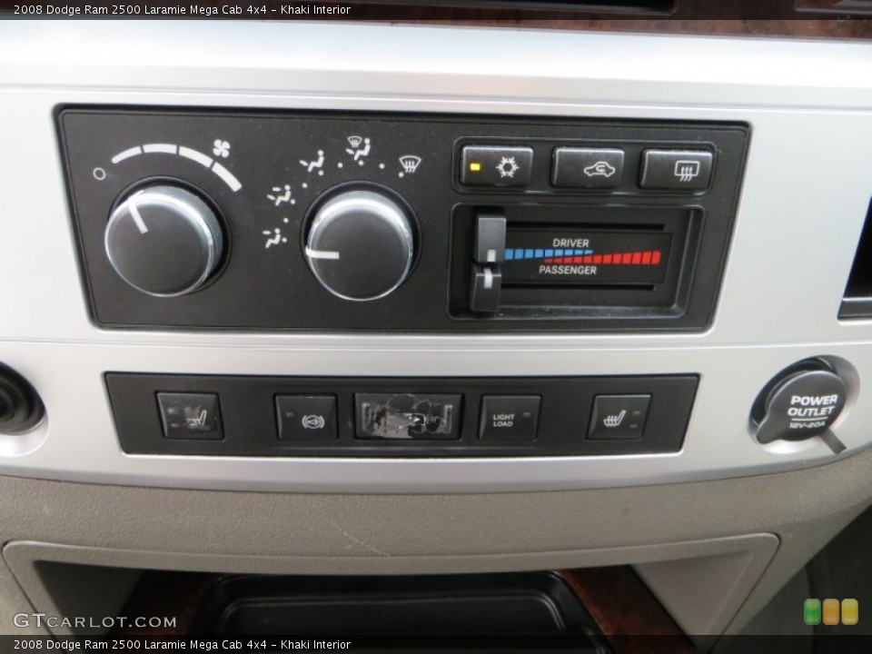 Khaki Interior Controls for the 2008 Dodge Ram 2500 Laramie Mega Cab 4x4 #80301094
