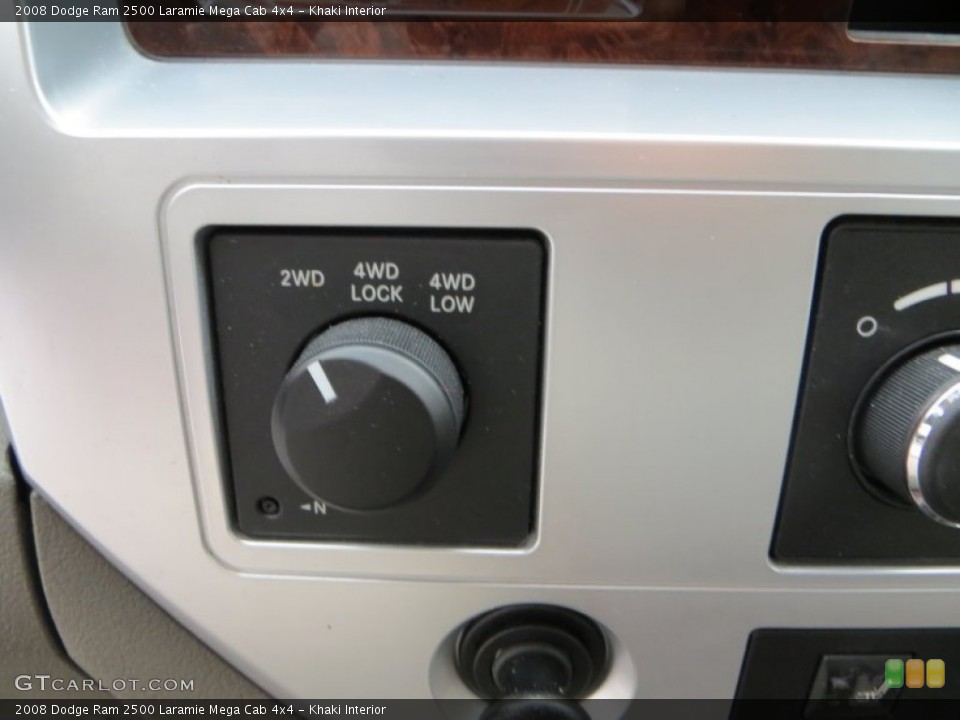 Khaki Interior Controls for the 2008 Dodge Ram 2500 Laramie Mega Cab 4x4 #80301110