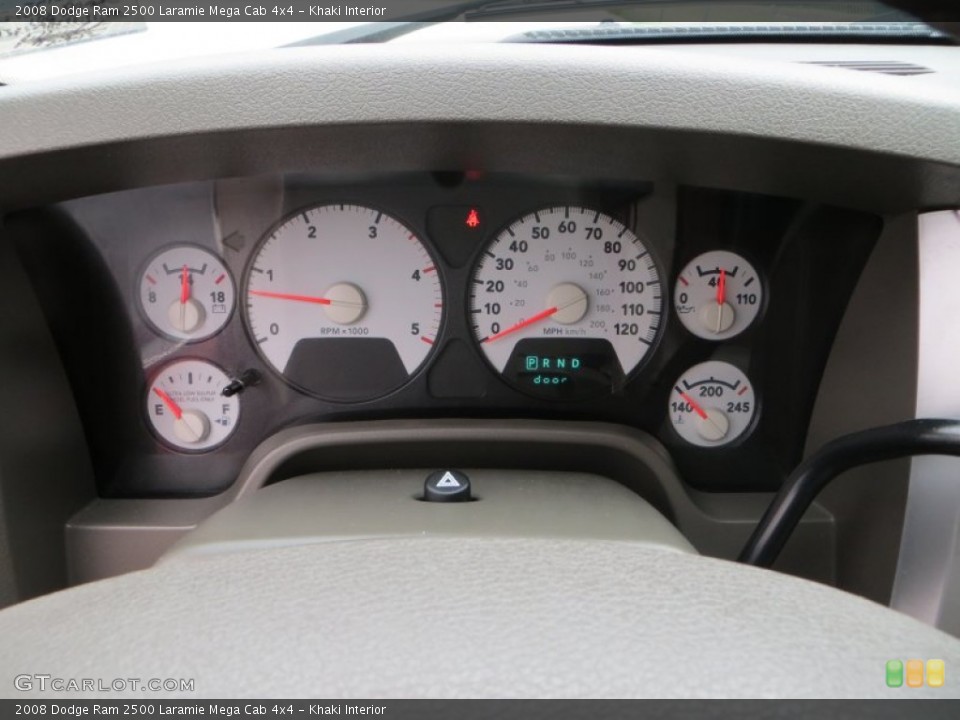 Khaki Interior Gauges for the 2008 Dodge Ram 2500 Laramie Mega Cab 4x4 #80301144