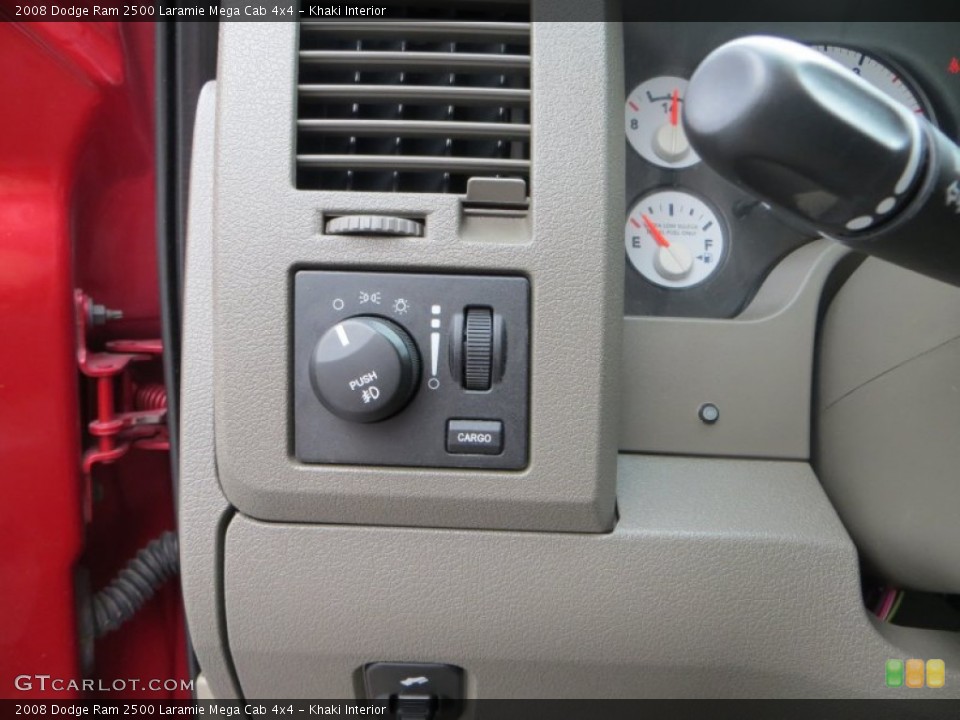 Khaki Interior Controls for the 2008 Dodge Ram 2500 Laramie Mega Cab 4x4 #80301187