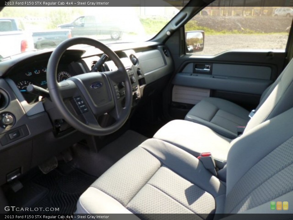 Steel Gray Interior Prime Interior for the 2013 Ford F150 STX Regular Cab 4x4 #80304913