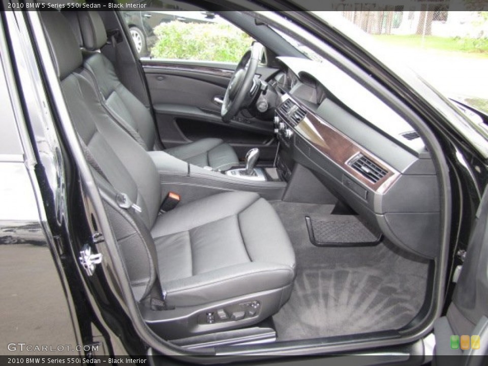 Black Interior Photo for the 2010 BMW 5 Series 550i Sedan #80305894