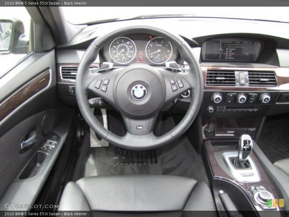 Black Interior Dashboard for the 2010 BMW 5 Series 550i Sedan #80306009