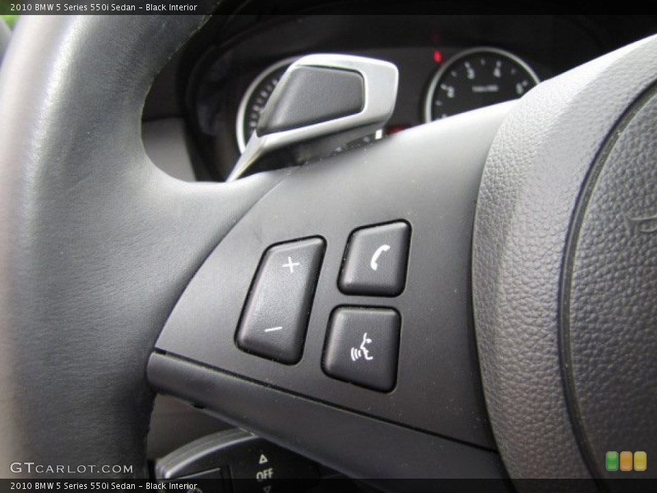 Black Interior Controls for the 2010 BMW 5 Series 550i Sedan #80306141
