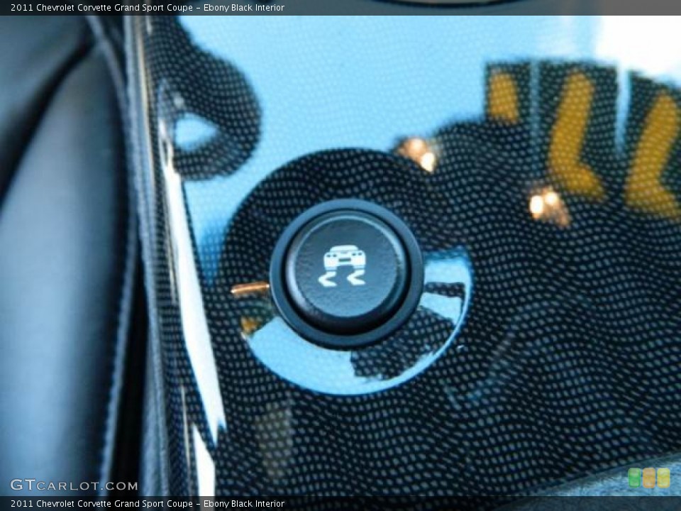 Ebony Black Interior Controls for the 2011 Chevrolet Corvette Grand Sport Coupe #80306258