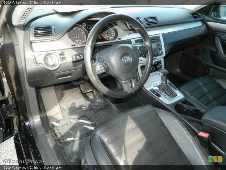 Black Interior Prime Interior for the 2009 Volkswagen CC Sport #80306543