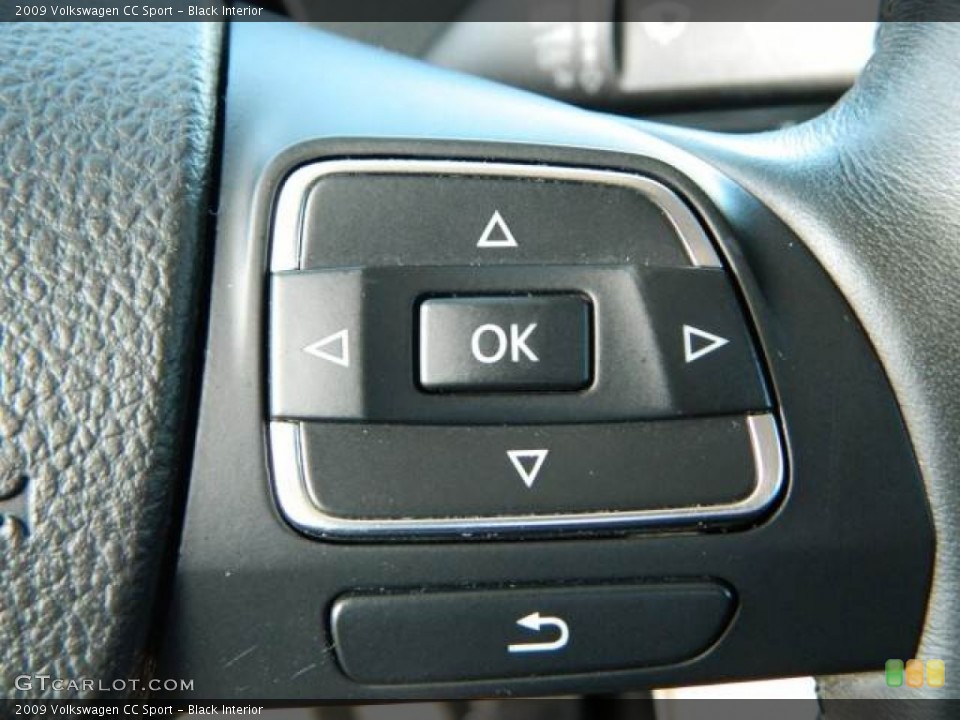 Black Interior Controls for the 2009 Volkswagen CC Sport #80306740