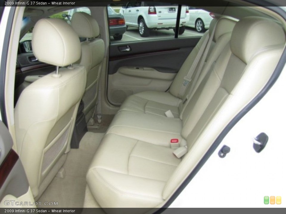 Wheat Interior Rear Seat for the 2009 Infiniti G 37 Sedan #80306797