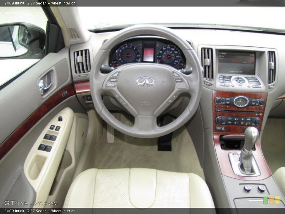 Wheat Interior Dashboard for the 2009 Infiniti G 37 Sedan #80306957
