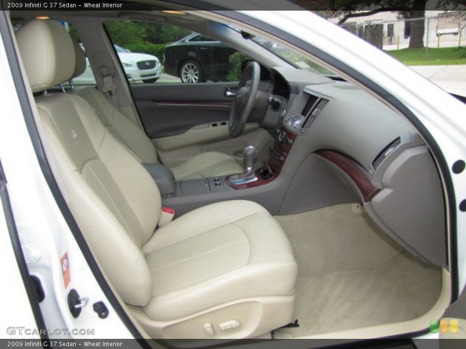 Wheat Interior Front Seat for the 2009 Infiniti G 37 Sedan #80307188