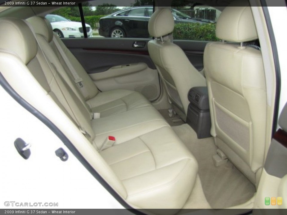Wheat Interior Rear Seat for the 2009 Infiniti G 37 Sedan #80307248