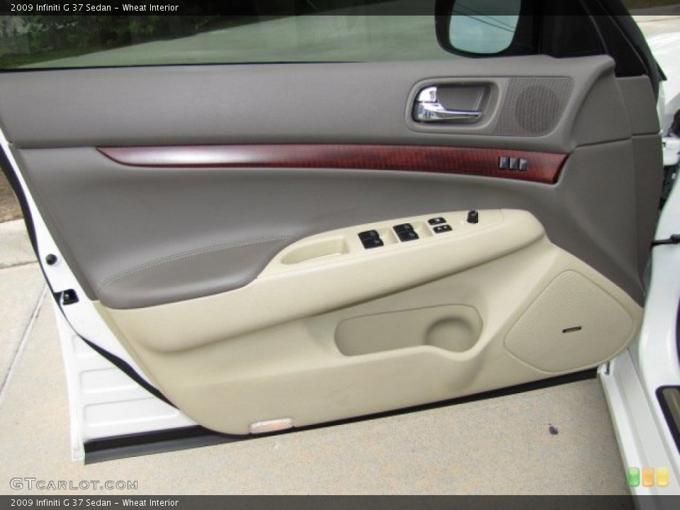 Wheat Interior Door Panel for the 2009 Infiniti G 37 Sedan #80307593