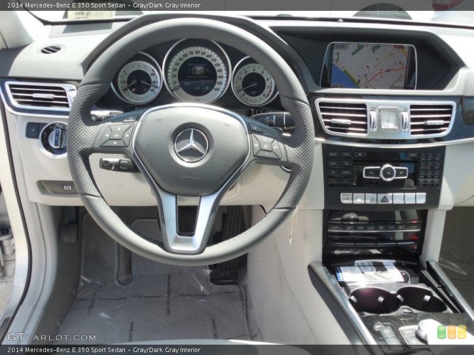 Gray/Dark Gray Interior Dashboard for the 2014 Mercedes-Benz E 350 Sport Sedan #80307712