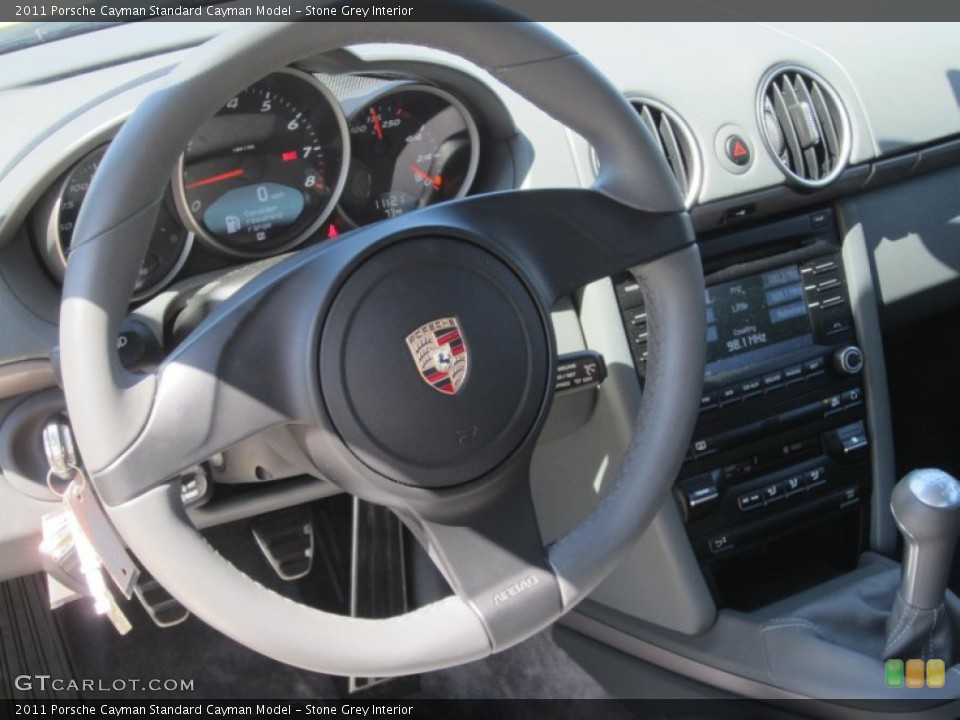 Stone Grey Interior Steering Wheel for the 2011 Porsche Cayman  #80307832