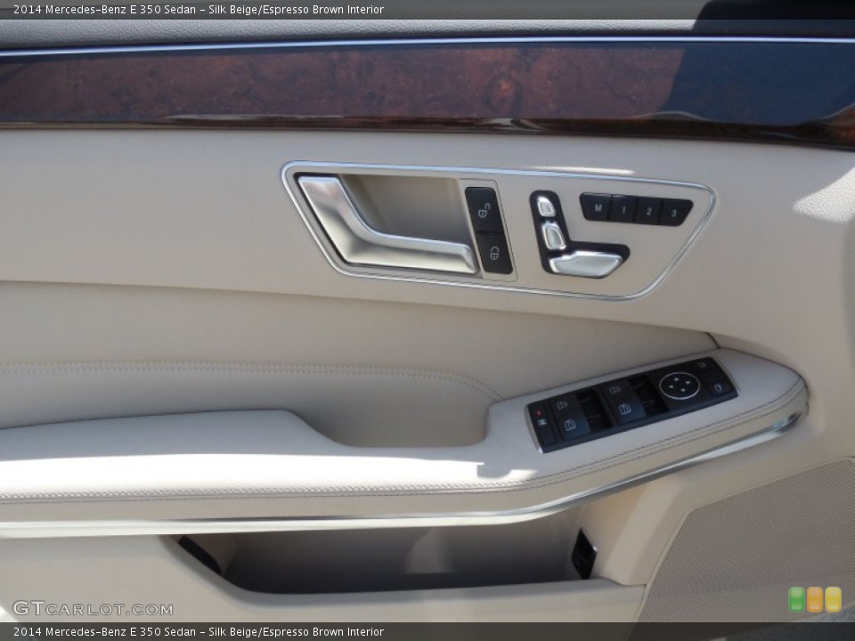 Silk Beige/Espresso Brown Interior Door Panel for the 2014 Mercedes-Benz E 350 Sedan #80307891