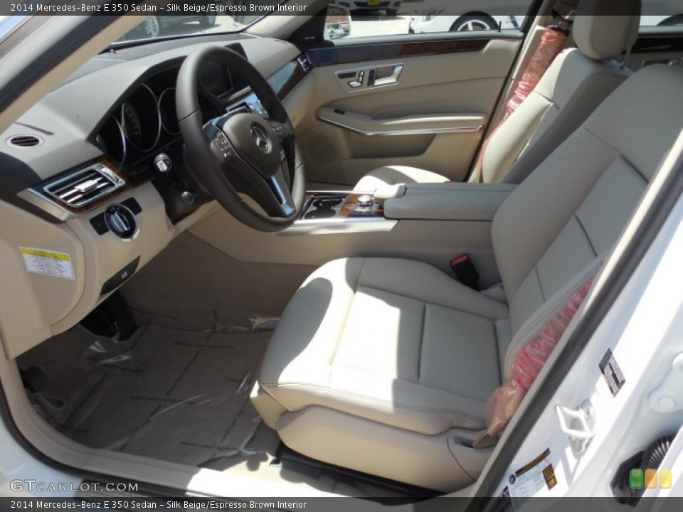 Silk Beige/Espresso Brown Interior Photo for the 2014 Mercedes-Benz E 350 Sedan #80307905