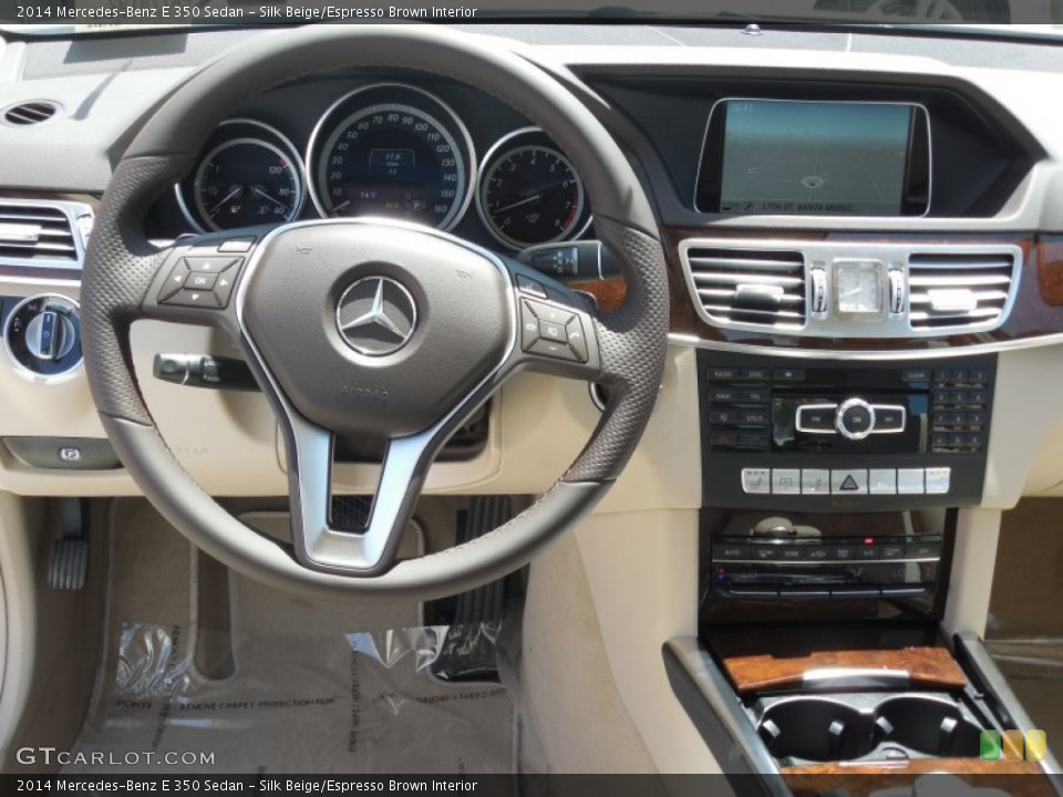 Silk Beige/Espresso Brown Interior Dashboard for the 2014 Mercedes-Benz E 350 Sedan #80307950
