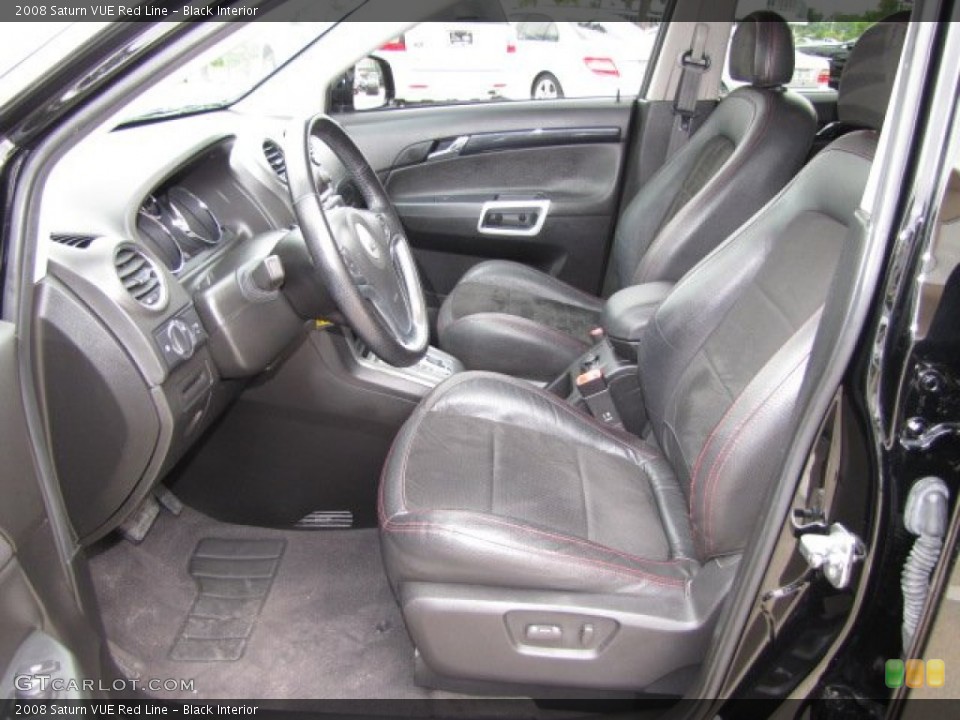 Black Interior Front Seat for the 2008 Saturn VUE Red Line #80308019