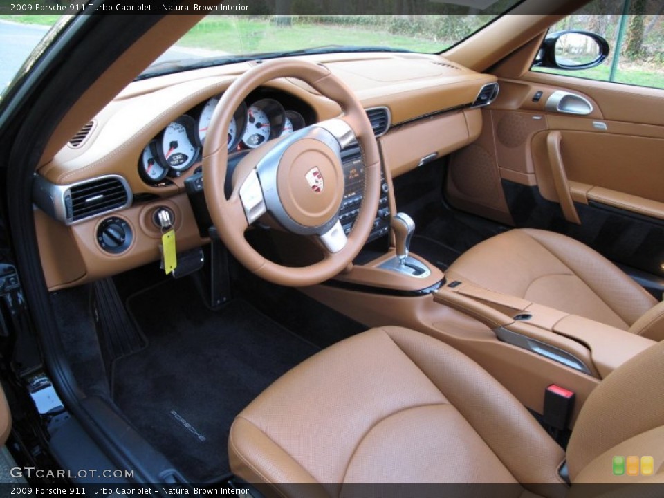 Natural Brown Interior Prime Interior for the 2009 Porsche 911 Turbo Cabriolet #80309668