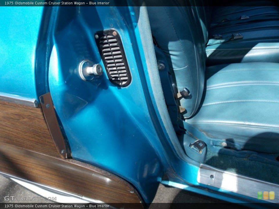 Blue Interior Rear Seat for the 1975 Oldsmobile Custom Cruiser Station Wagon #80310269