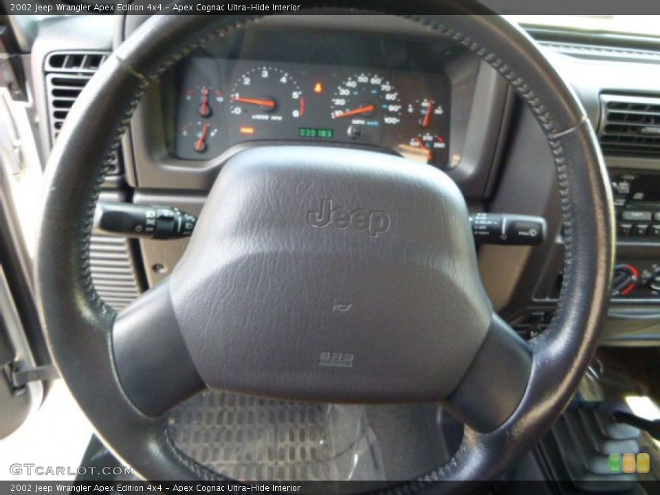 Apex Cognac Ultra-Hide Interior Steering Wheel for the 2002 Jeep Wrangler Apex Edition 4x4 #80310320