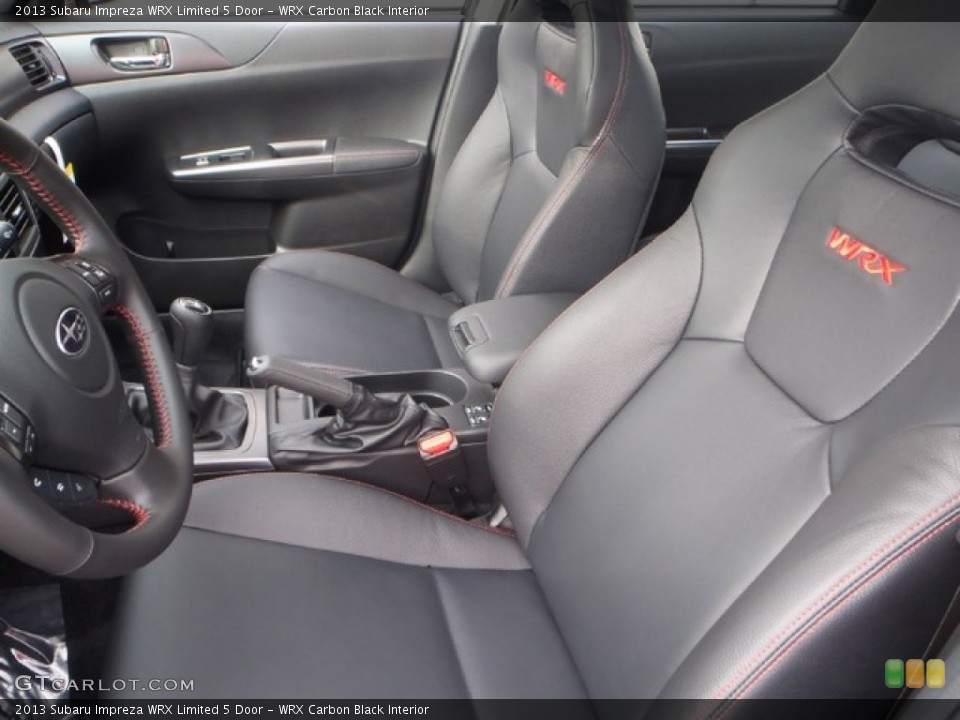 WRX Carbon Black Interior Photo for the 2013 Subaru Impreza WRX Limited 5 Door #80310623