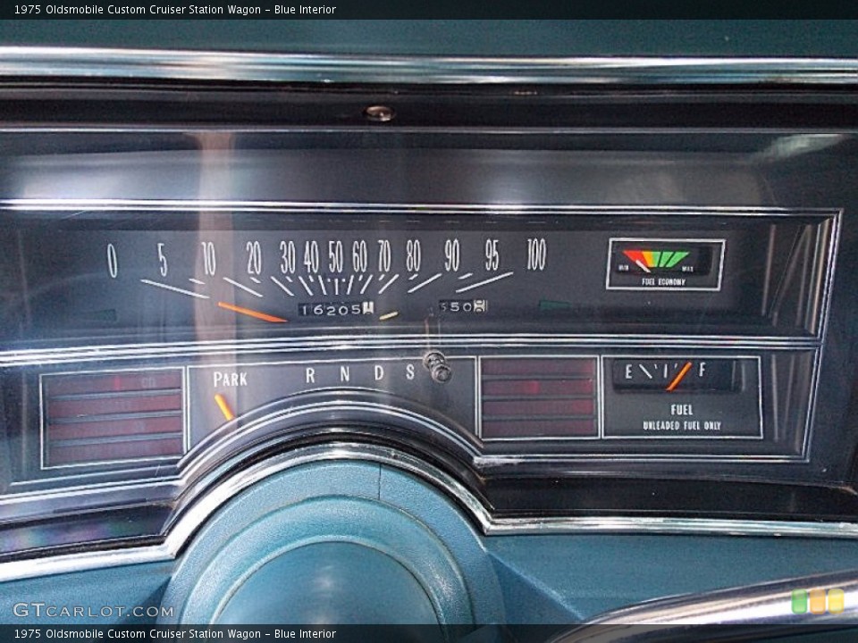 Blue Interior Gauges for the 1975 Oldsmobile Custom Cruiser Station Wagon #80310650
