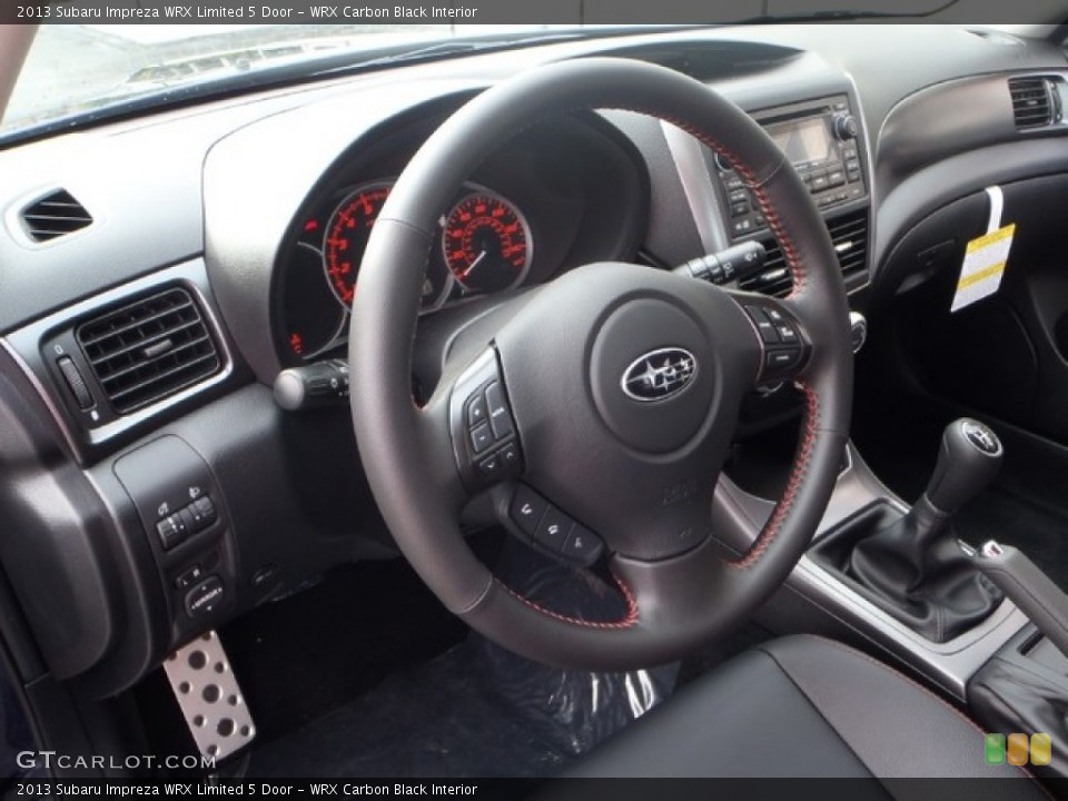 WRX Carbon Black Interior Steering Wheel for the 2013 Subaru Impreza WRX Limited 5 Door #80310656