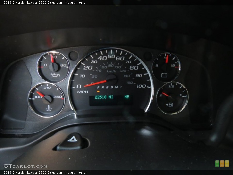 Neutral Interior Gauges for the 2013 Chevrolet Express 2500 Cargo Van #80313341