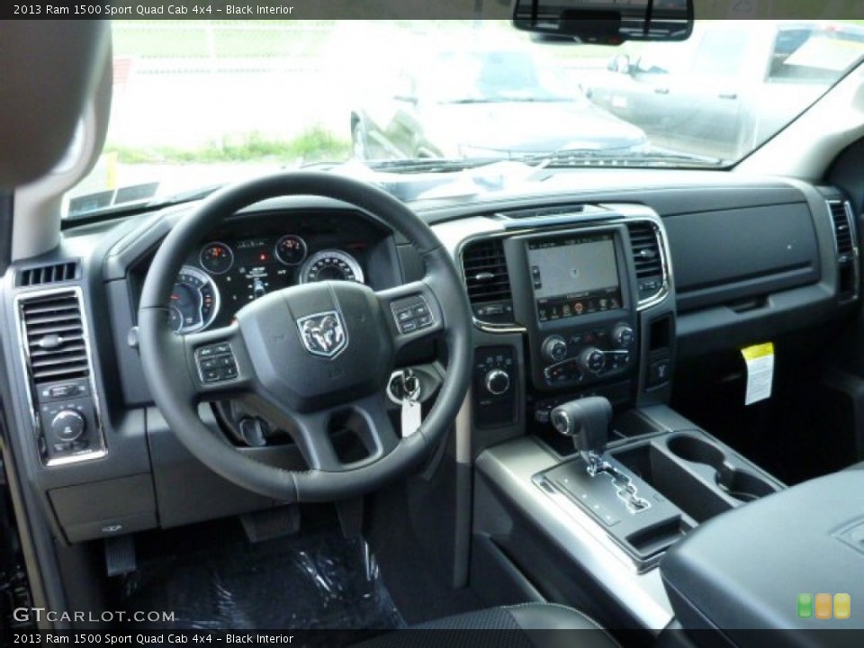 Black Interior Dashboard for the 2013 Ram 1500 Sport Quad Cab 4x4 #80313766